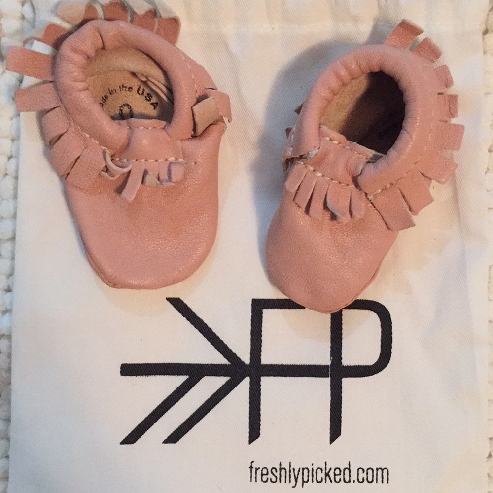 Pink Freshly Picked Moccasins size 0